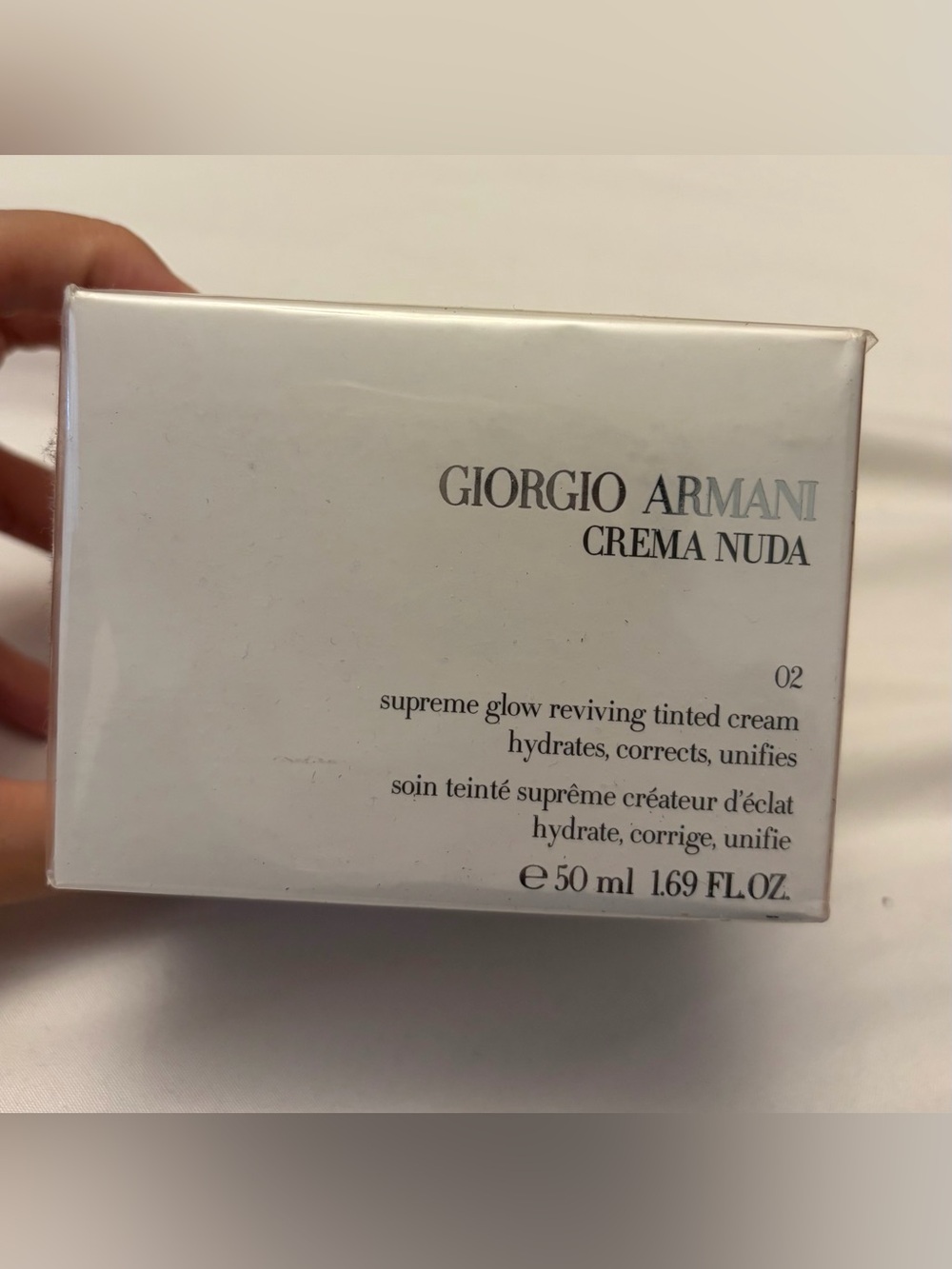 Giorgio Armani Crema Nuda tinted cream in 02